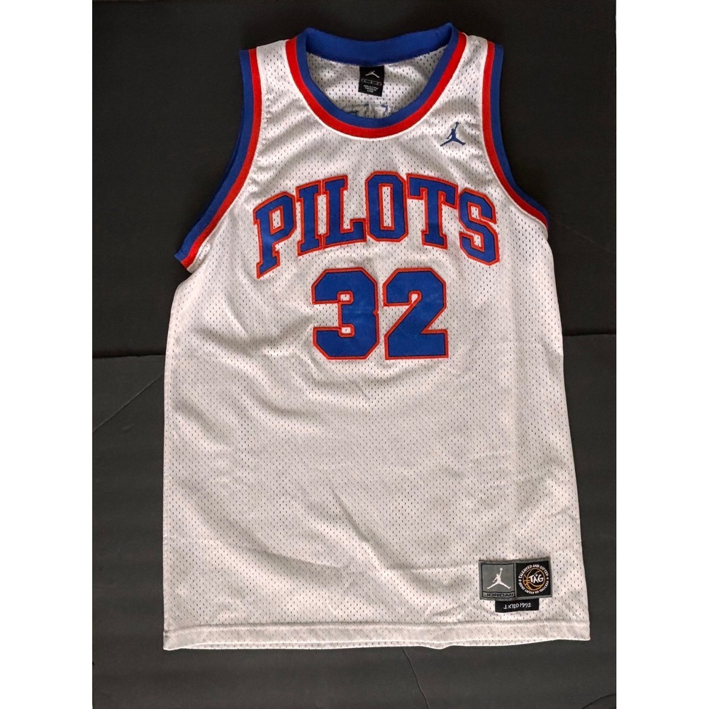 J Kidd Jordan Jump man Tag Jersey Pilots 32 Size Large Vintage 90s
